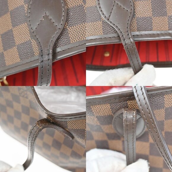 LOUIS VUITTON Neverfull PM Shoulder Tote Bag Damier Leather Brown N51109 14KB393 - Picture 8 of 16